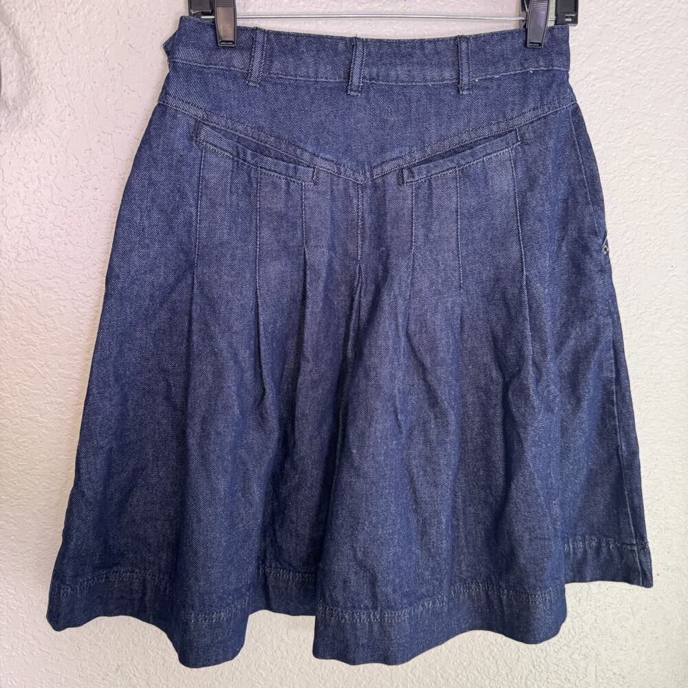 Free People Dark Blue Denim Skirt Set NWT - Picture 8 of 14